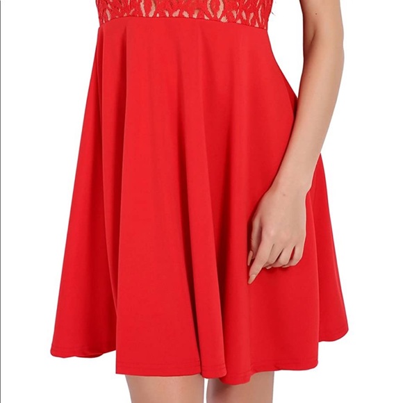Red Lace Dress - Picture 3 of 7